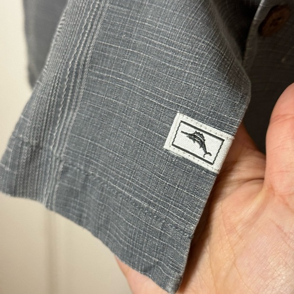 Tommy Bahama 100% Silk Men's Size 2XLB Tahitian Border Shirt Shadow - Picture 8 of 12